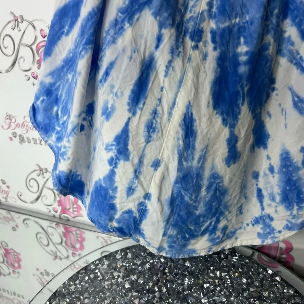 Cat and jack one piece jumper pants boho Blue Tie-Dye Kids One Piece